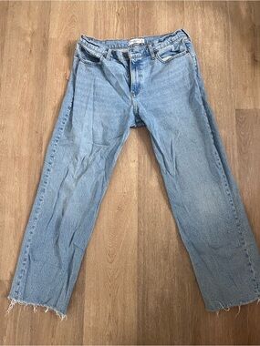 Abercrombie & Fitch Light Blue The Baggy Low Rise Jeans